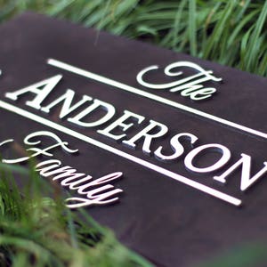 Last Name Established Sign, Last Name Wood Sign, Custom Name Sign, Wedding Sign, Family Name Sign, Last Name Sign, Rustic Home Décor d3