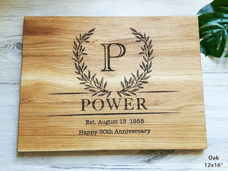 Engraved Cutting Board Anniversary Housewarming Gift for a Couple Anniversary gift for Parents Personalized Cutting Board Wedding gift