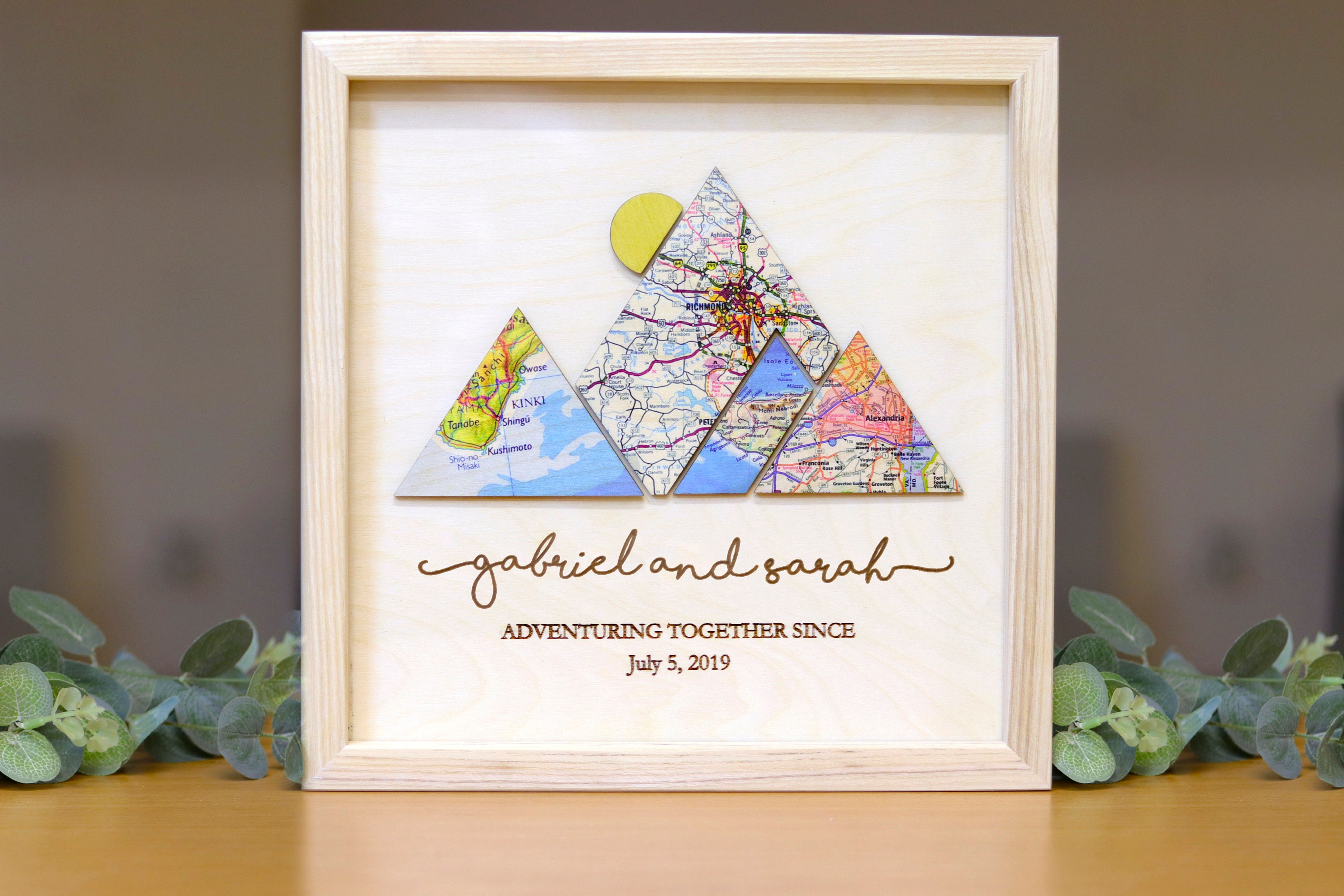 5 year Anniversary gift for wife Personalized Wedding or | Etsy