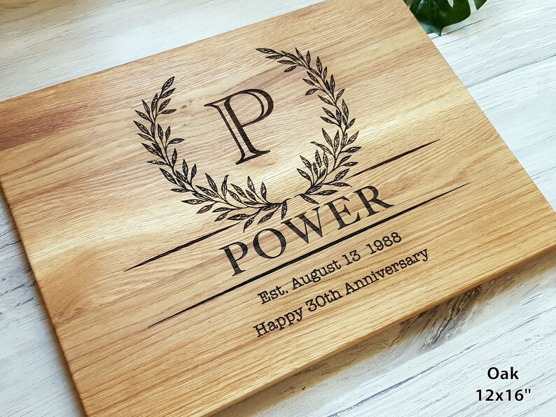 Engraved Cutting Board Anniversary Housewarming Gift for a Couple Anniversary gift for Parents Personalized Cutting Board Wedding gift
