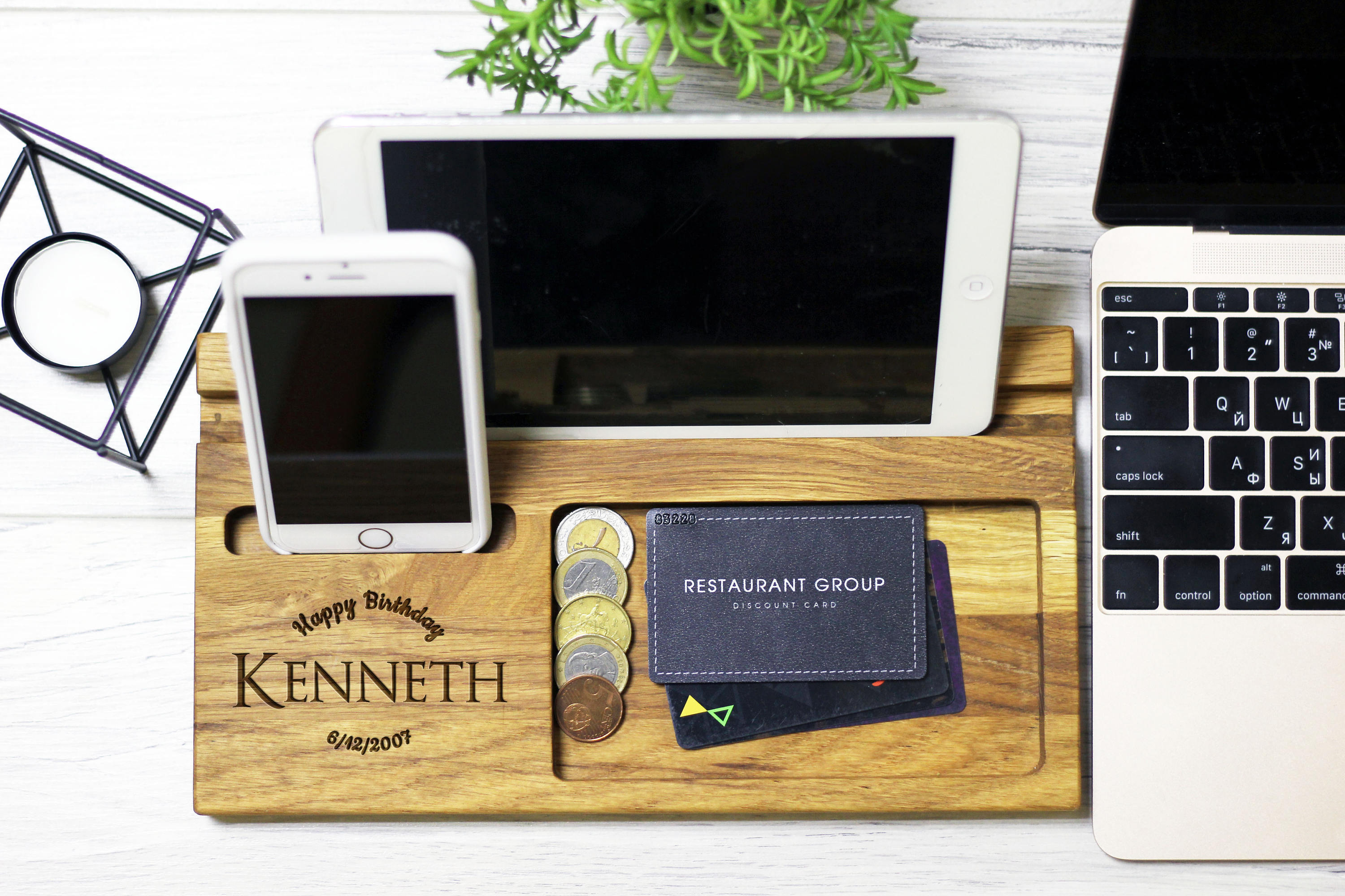 Birthday gifts for him Gift from Wife Desk Organizer Wood Etsy