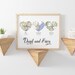 Met Engaged Married, Bridal Shower Gift, Wedding gift for Couples, Engagement Gift idea, Anniversary Gifts, 3 Heart Map Print Custom gift 
