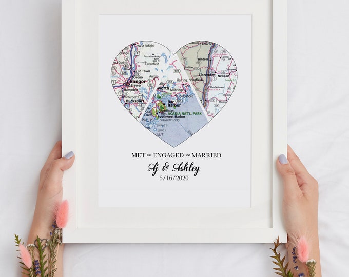 Personalized Wedding Gift or Anniversary Gift for Couples | Etsy