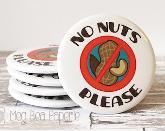Nut Allergy Warning - Etsy