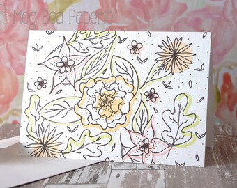 Note Cards – “Spring Breeze” – 3.5 x 5” Linen with Envelopes