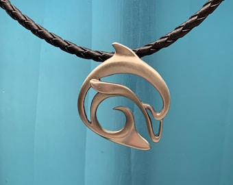 Dolphin Necklace- Swimmer Gift - Marine Life Gift - Dolphin Jewelry - Dolphin Pendant - Ocean jewelry - Ocean Necklace, Dolphin Charm,