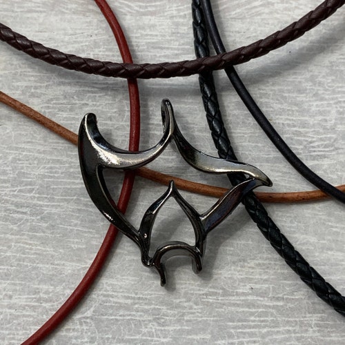 Manta Ray Jewelry With Hematite Finish 
