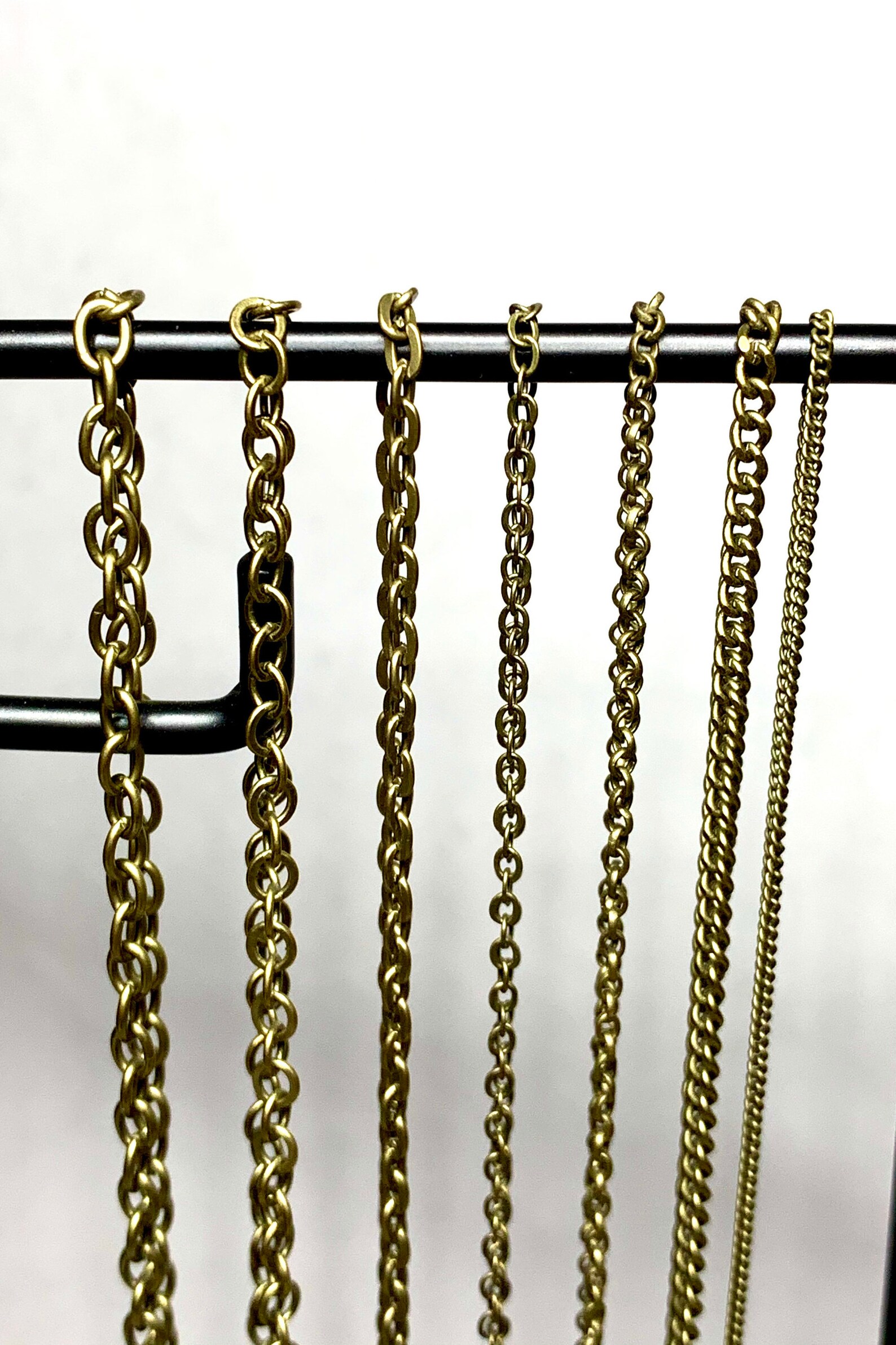 Bronze Neckchain Antique Bronze Chain Bronze Necklace Etsy