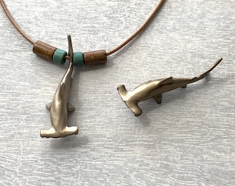 Hammerhead Shark Necklace, Hammerhead Shark Charm, Shark Necklace, Ocean Jewelry, Shark Gift, Nautical Shark Gifts, Ocean Themed Gift