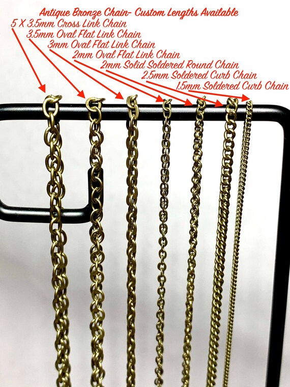 Antique bronze hotsell necklace chain