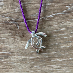 Sea Turtle | Surfer Jewelry | Tiny Sea Turtle Charm | Adjustable Necklace | Cord Necklace | Mini Charms | Christmas Gift | Stocking Stuffer