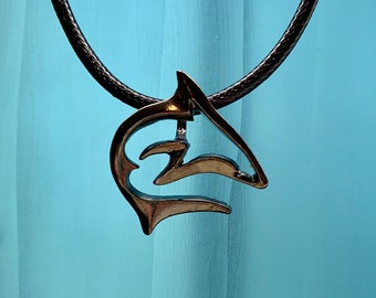Reef Shark, Shark Jewelry, Hematite Necklace or Pendant Only, Ocean Jewelry, Nautical Design Jewelry, Sharks and Christmas Gifts