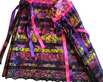 Ribbon Skirt w/ Lace