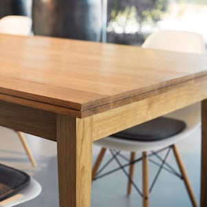 REKORD Esstisch + Schreibtisch 180 cm  Esstisch Massivholz Holztisch groß Esstisch Eiche Tisch danish design Holztisch