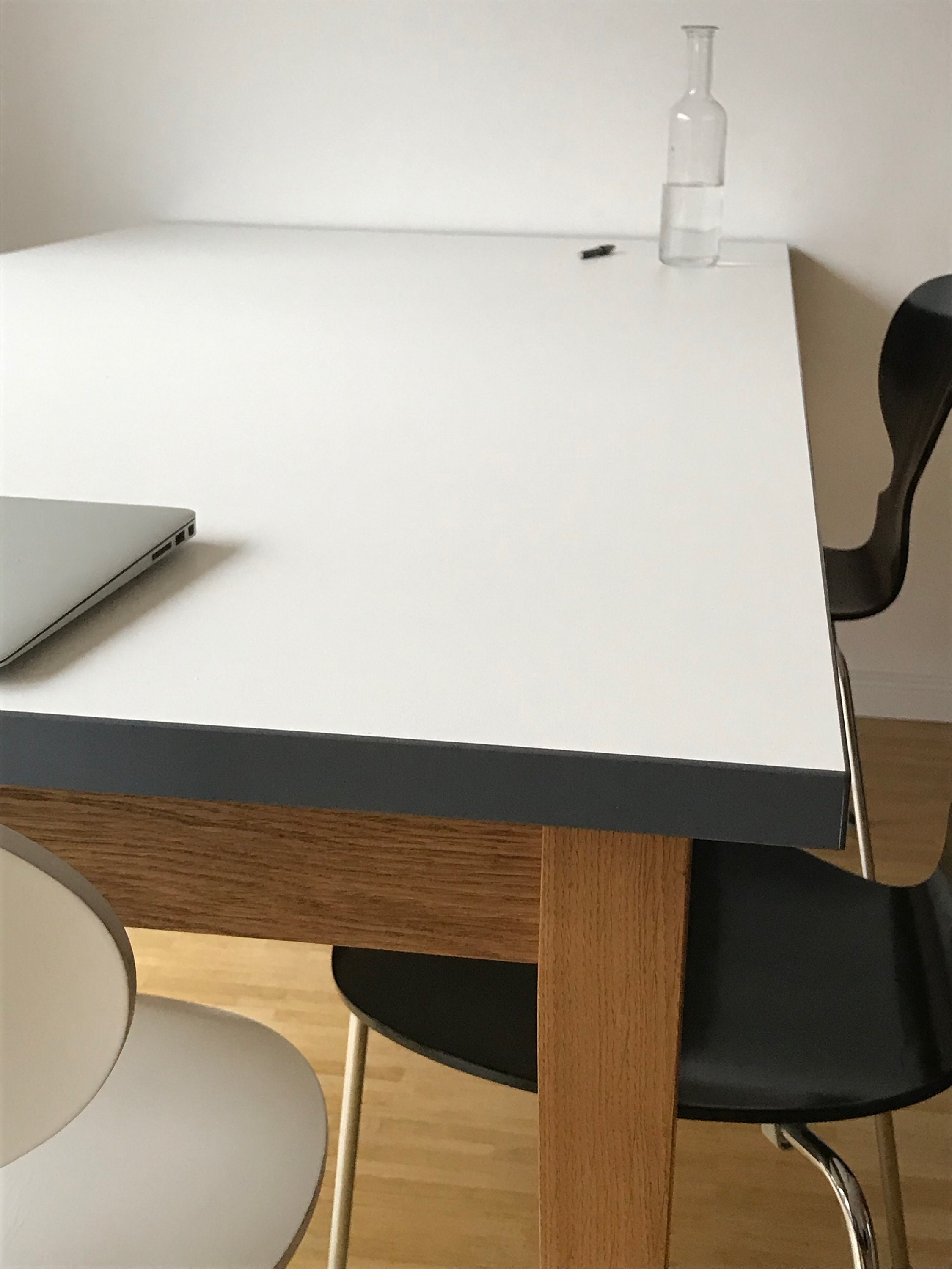 Dining Table White Formica Desk Industrial Design Rekord Furniture