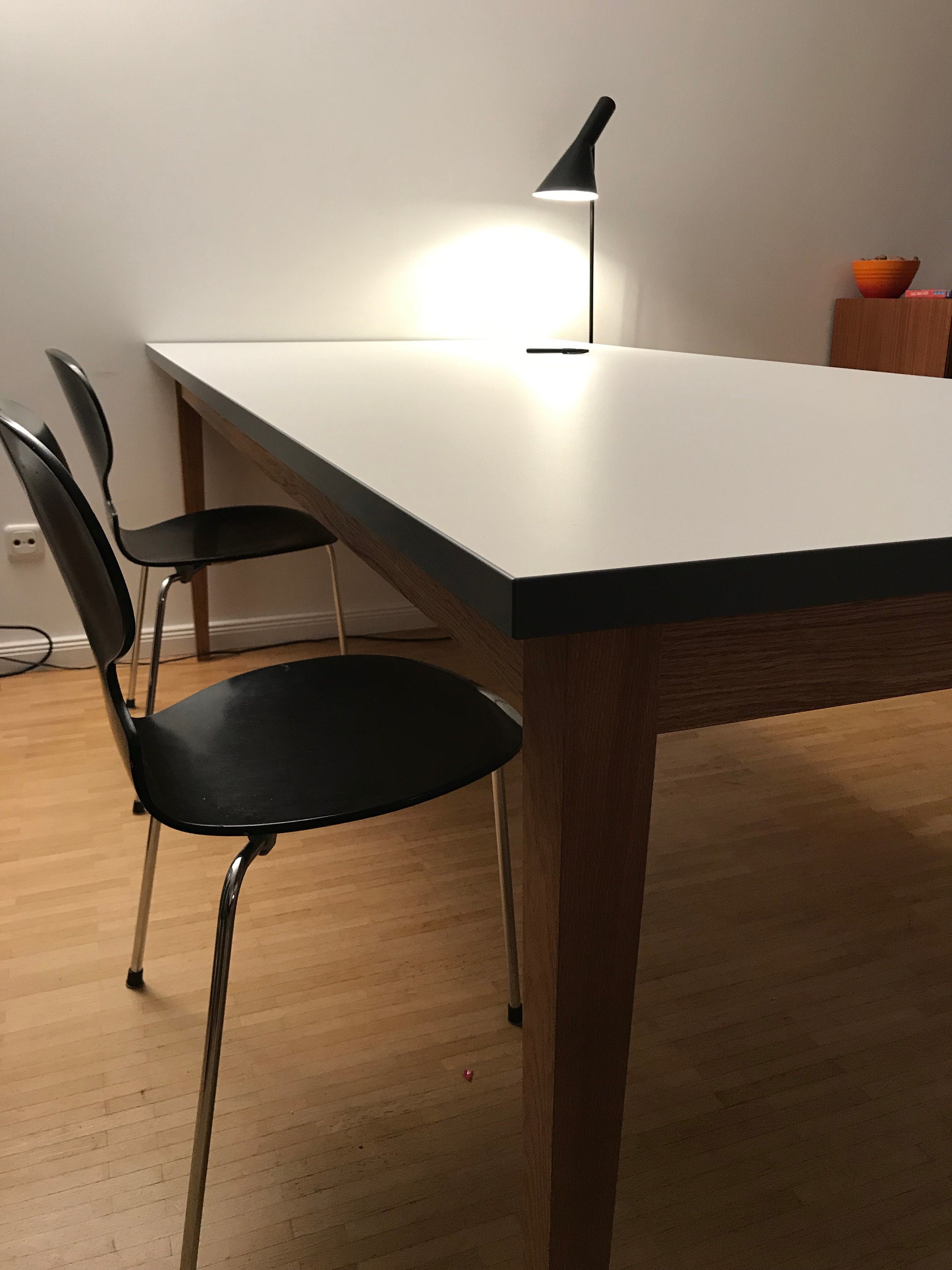 Dining Table White Formica Desk Industrial Design Rekord Furniture
