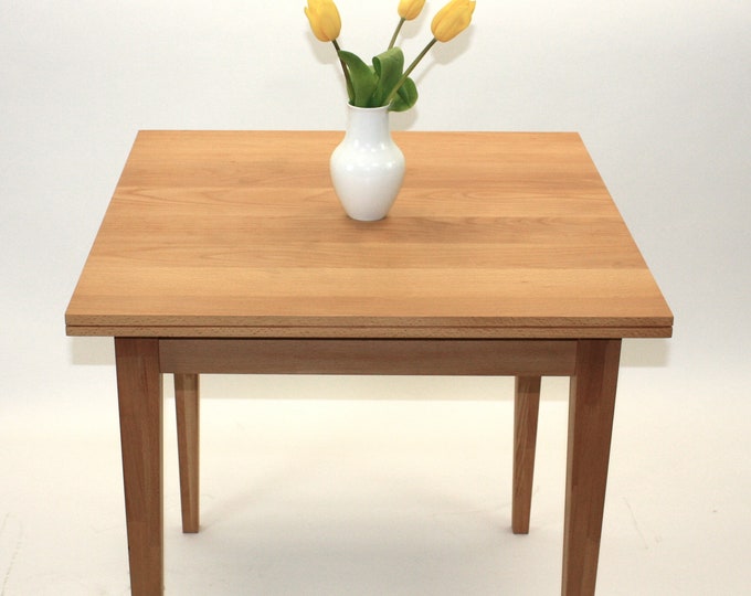 kitchen table square oak wood desk danish design REKORD furniture