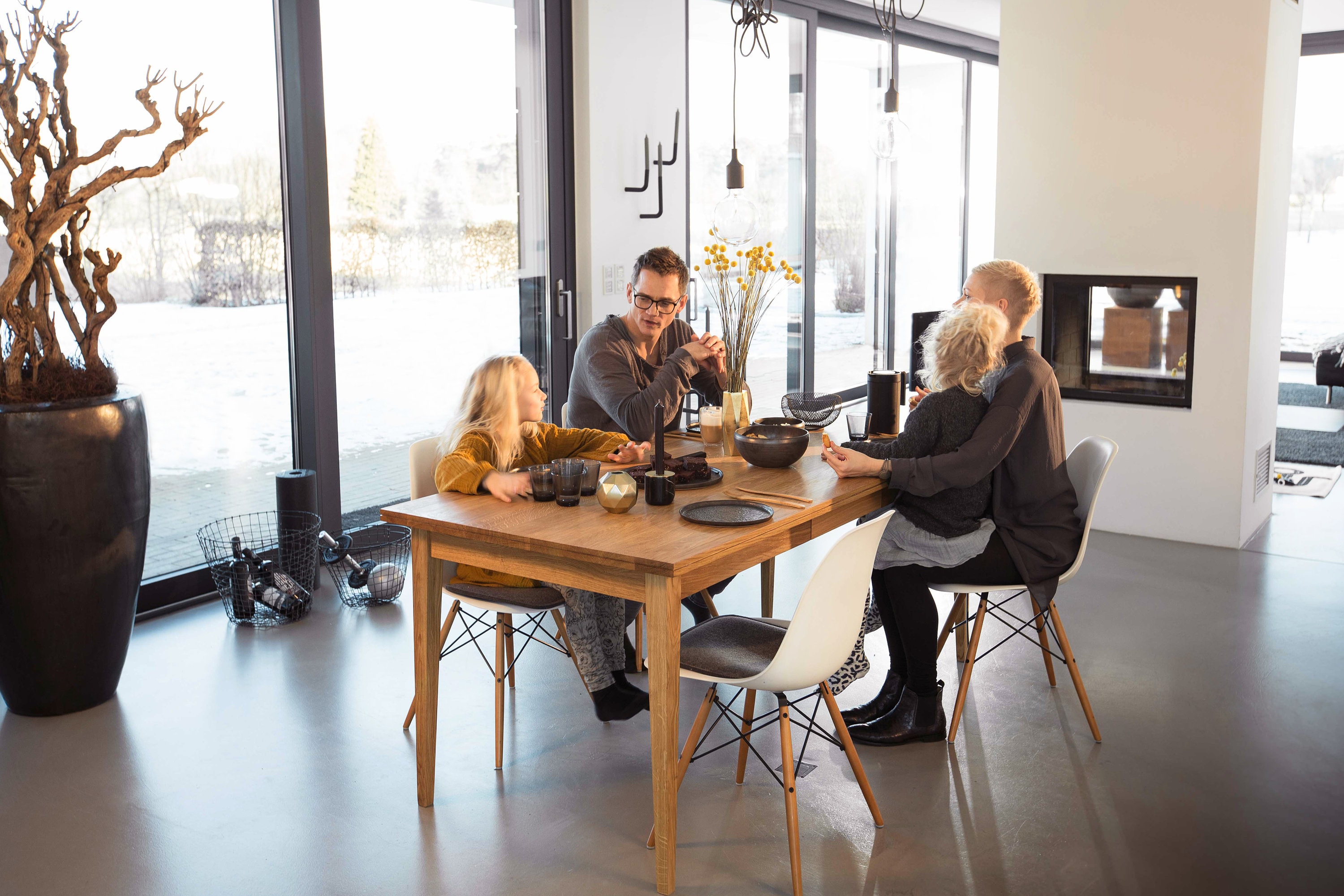 Large Dining Table for 12 People Dine Table Oak Wood REKORD Furniture