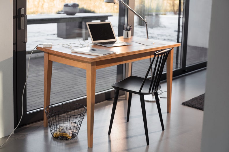Rekord Desk 60 Office Oak Timber Table Wood Danish Design Classic Scandinavian