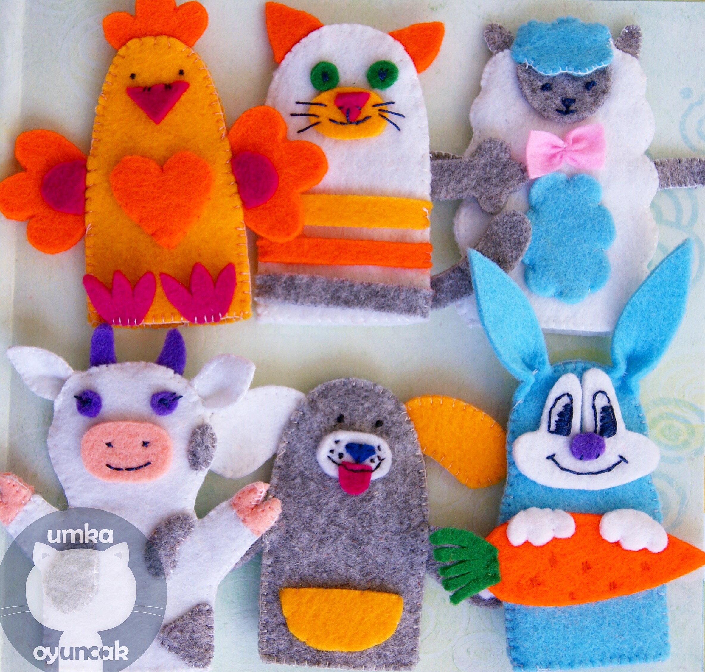 Finger puppets Farm Animals. Finger toys Animal finger puppets Etsy