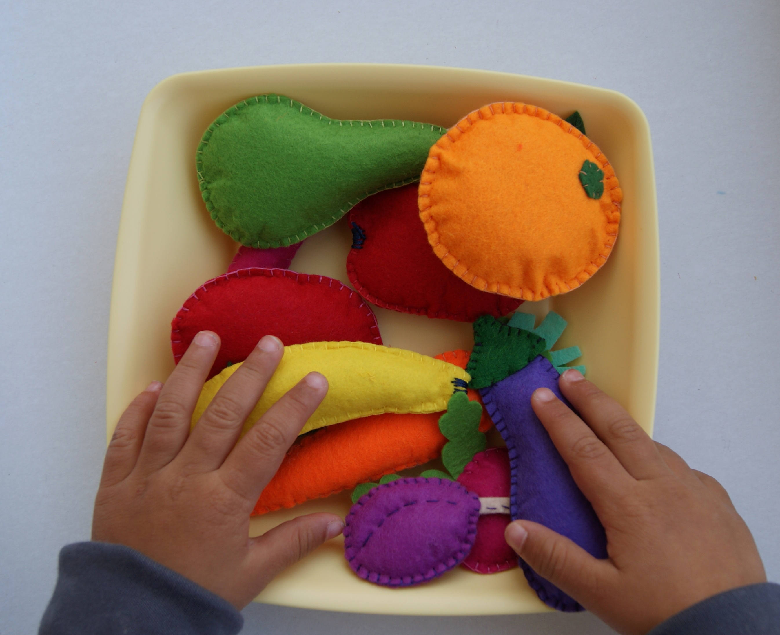 Felt fruit and vegetable set. Felt food. Toy food. Felt toys. Etsy