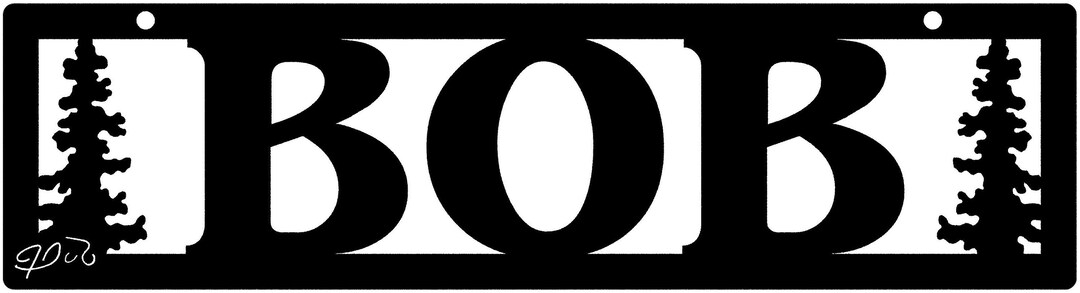 Sticker Bush Name 30