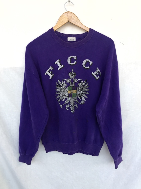 Vintage FICCE sweatshirt Purple overprint Spellout