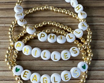 A PHILLY STACK Gold Plated Bracelet