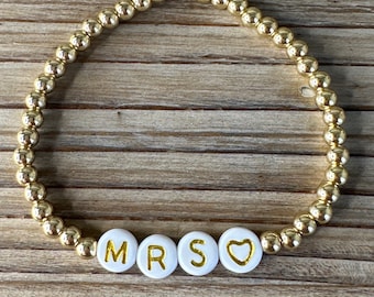 MRS. 14K Gold Plated Bracelet