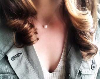 Floating Freshwater Pearl Choker