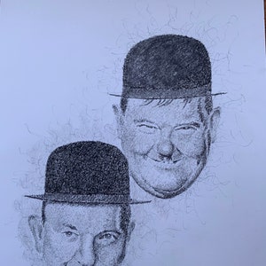 Portrait of Laurel and Hardy