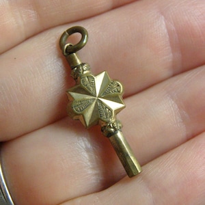 antique victorian gold filled pocket watch key fob pendant charm victorian gold filled watch key pendant, estate jewelry, charm for bracelet