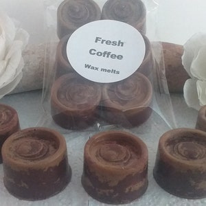 FRESH COFFEE scented wax melts, handmade in Wales by Klairs Kandles, natural soy wax