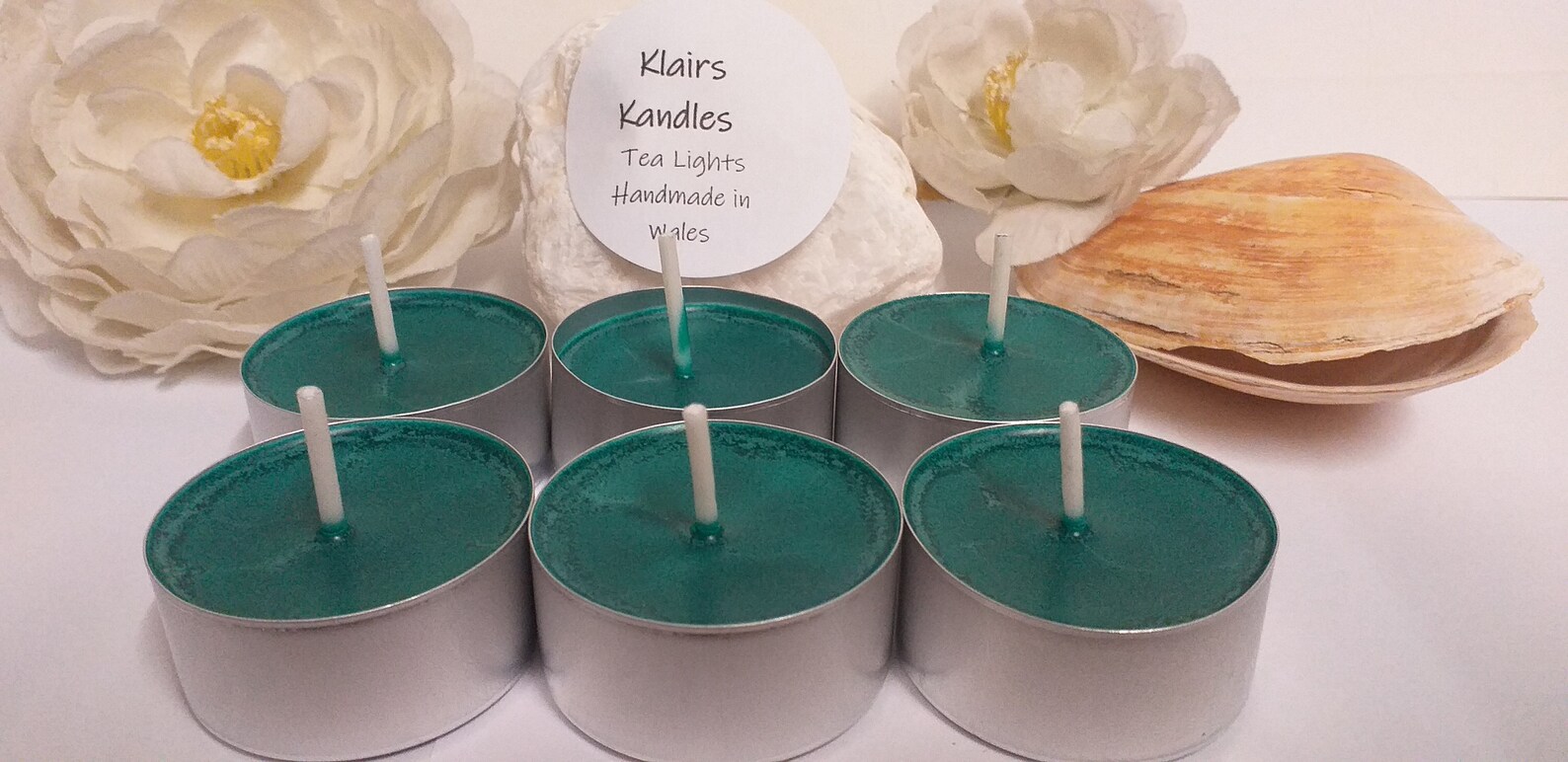 GREEN TEA LIGHTS Pack of 6 Unscented Tea Lights Natural Soy Etsy UK