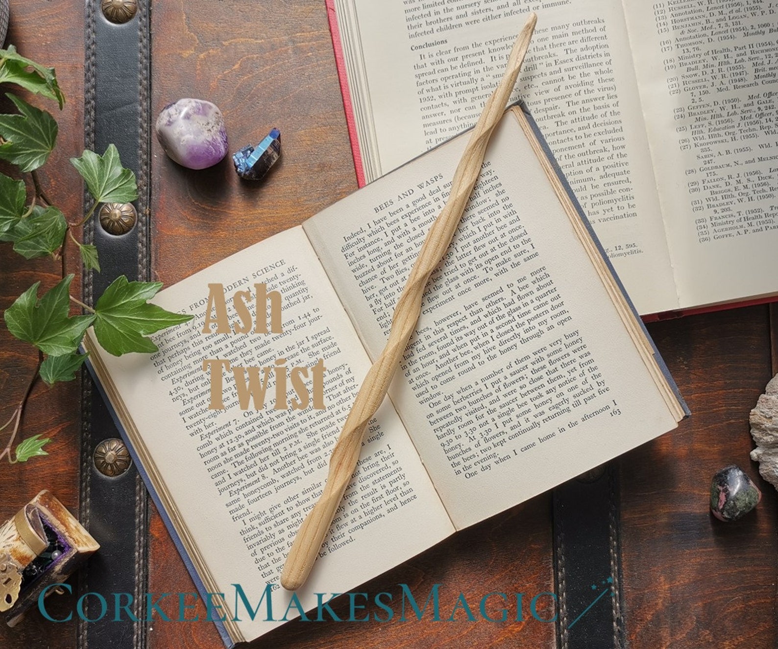 Ash Wood Wand Pagan Wand Wiccan Wand Witchcraft Wand Etsy