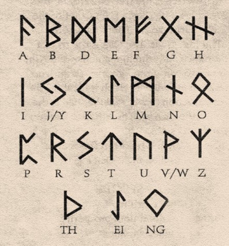 Wizard Staff Runes & Wooden Staff Druid Staff Etsy