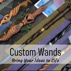 Custom Wand Real Magic Wand Wiccan Wands Personalised Magic Wand image 1