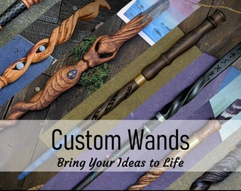 Custom Wand | Real Magic Wand | Wiccan Wands | Personalised Magic Wand