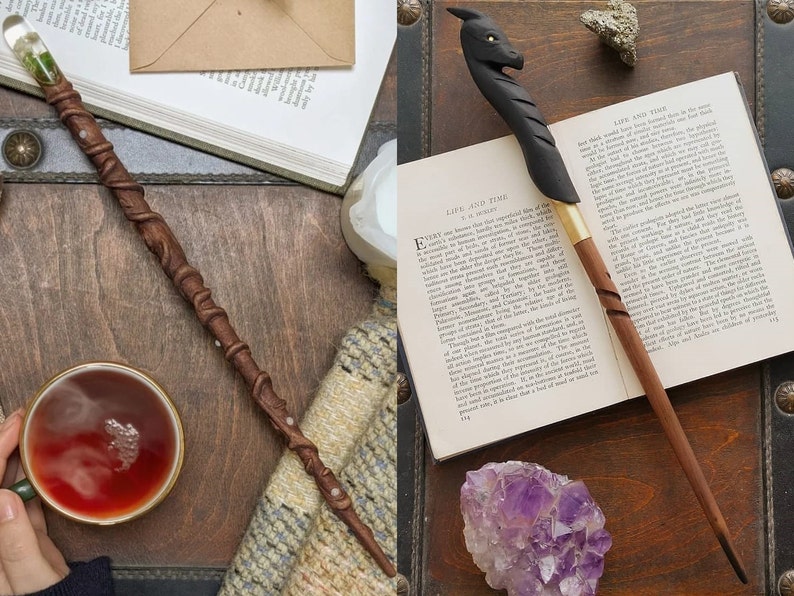 Custom Wand Real Magic Wand Wiccan Wands Personalised Magic Wand image 9