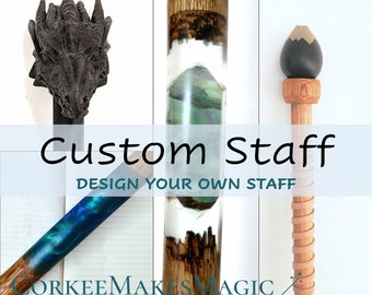 Wizard Staff | Wooden Staff | Magic Druid Staff