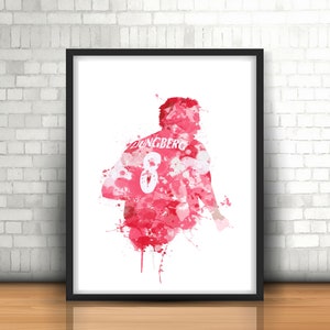 Freddie Ljungberg Arsenal Legend Art Print, Football Art, Mancave Decor, Boys Room Decor, Gunners, Footy Art Print