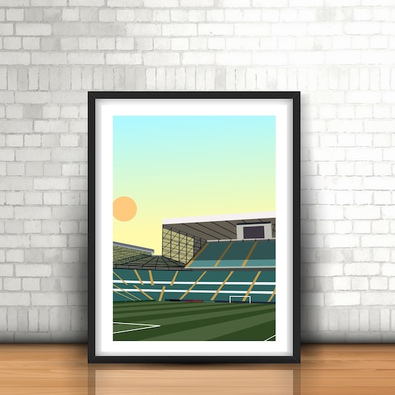 CELTIC FC 2 -DEEP FRAMED CANVAS SPORT WALL ART PICTURE PAPER PRINT- GREEN  WHITE