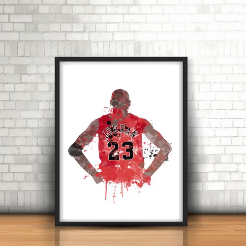 Michael Jordan Chicago Bulls Legend Art Print Basketball Art - Etsy
