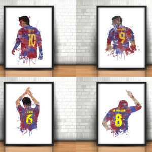 FC Barcelona - Més Que Un Club - Football Soccer Art (A3
