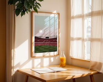Emirates Stadium -Arsenal Inspired Stadium Print Artwork ,North London, Minimalist Art Print Football Stadium Design, Gunners