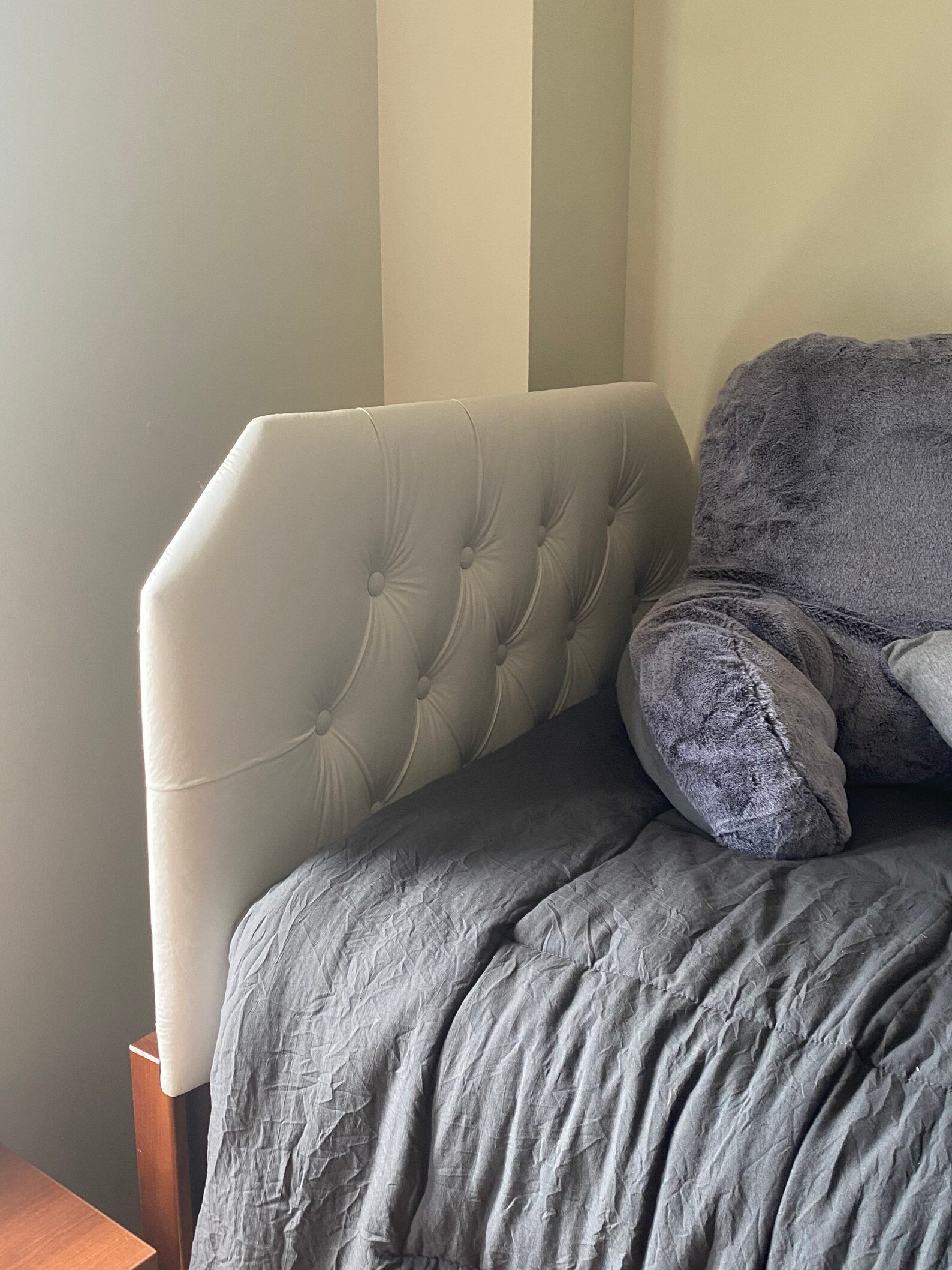 Dorm room twin headboard white twin headboard tufted headed Etsy