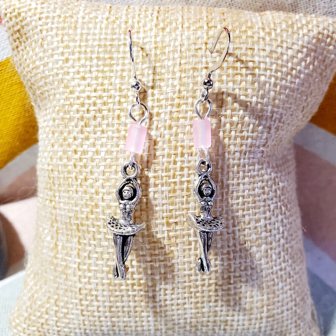 Woman. metal. ballerina. earrings. Etsy