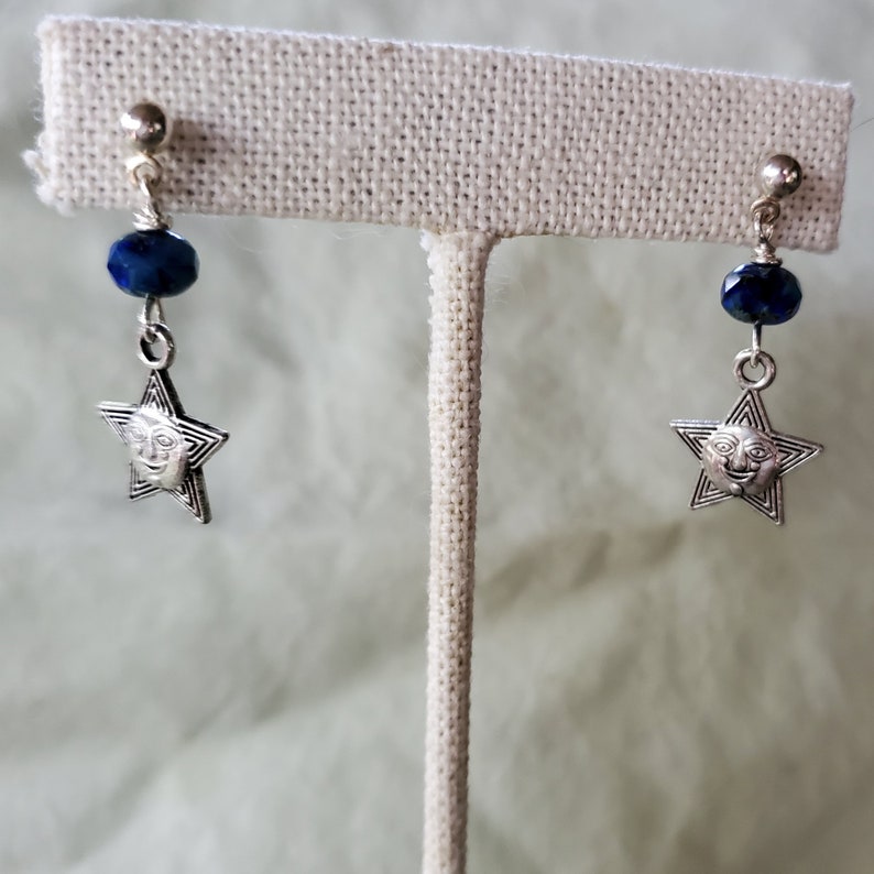 celestial happy earrings. star