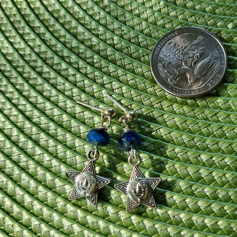 celestial happy earrings. star
