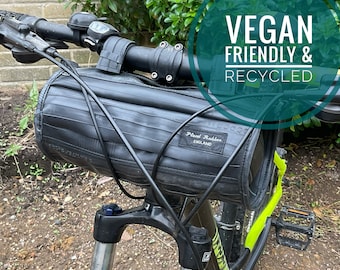 Lenker-Fahrradtasche, Burrito-Fahrradtasche, wasserdichte Fahrradtasche, recycelte Fahrradtasche, Touren-Fahrradtasche, vegane Fahrradtasche